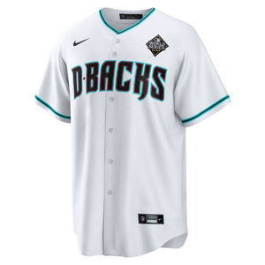 Men's Arizona Diamondbacks Corbin Carroll White 2023 World Series Replica Player Jersey