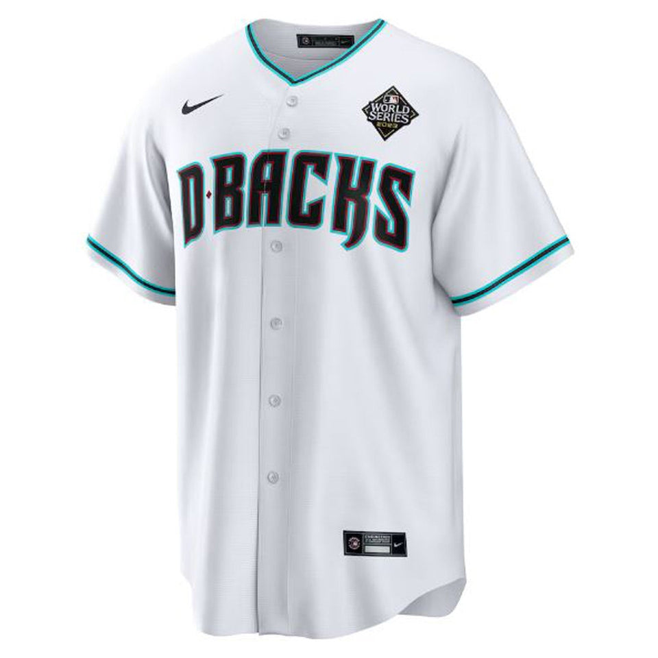 Men's Arizona Diamondbacks White 2023 World Series Replica Team Jersey