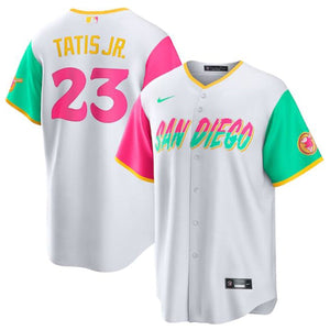 Men's Fernando Tatis Jr. White San Diego Padres City Connect Replica Player Jersey