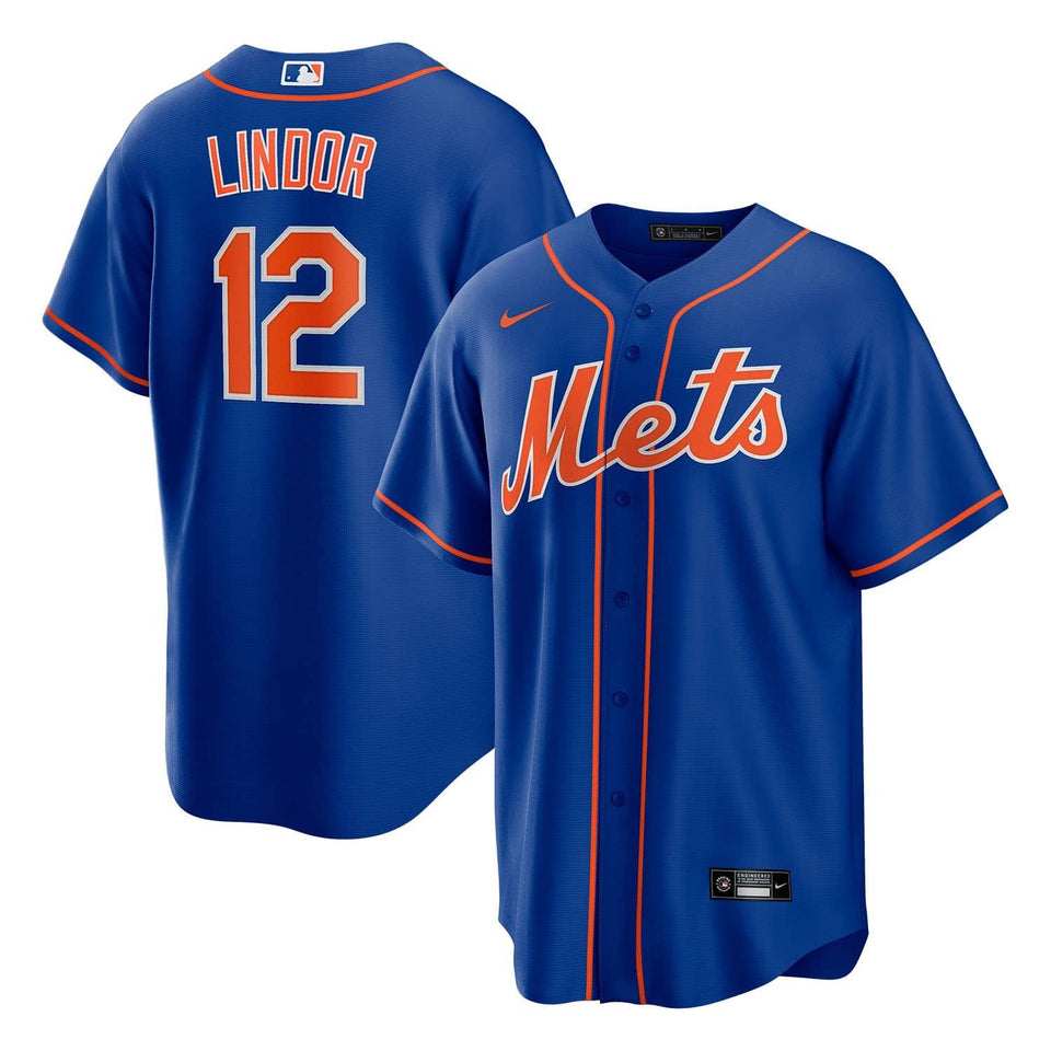 Men's New York Mets Francisco Lindor White Player Jersey