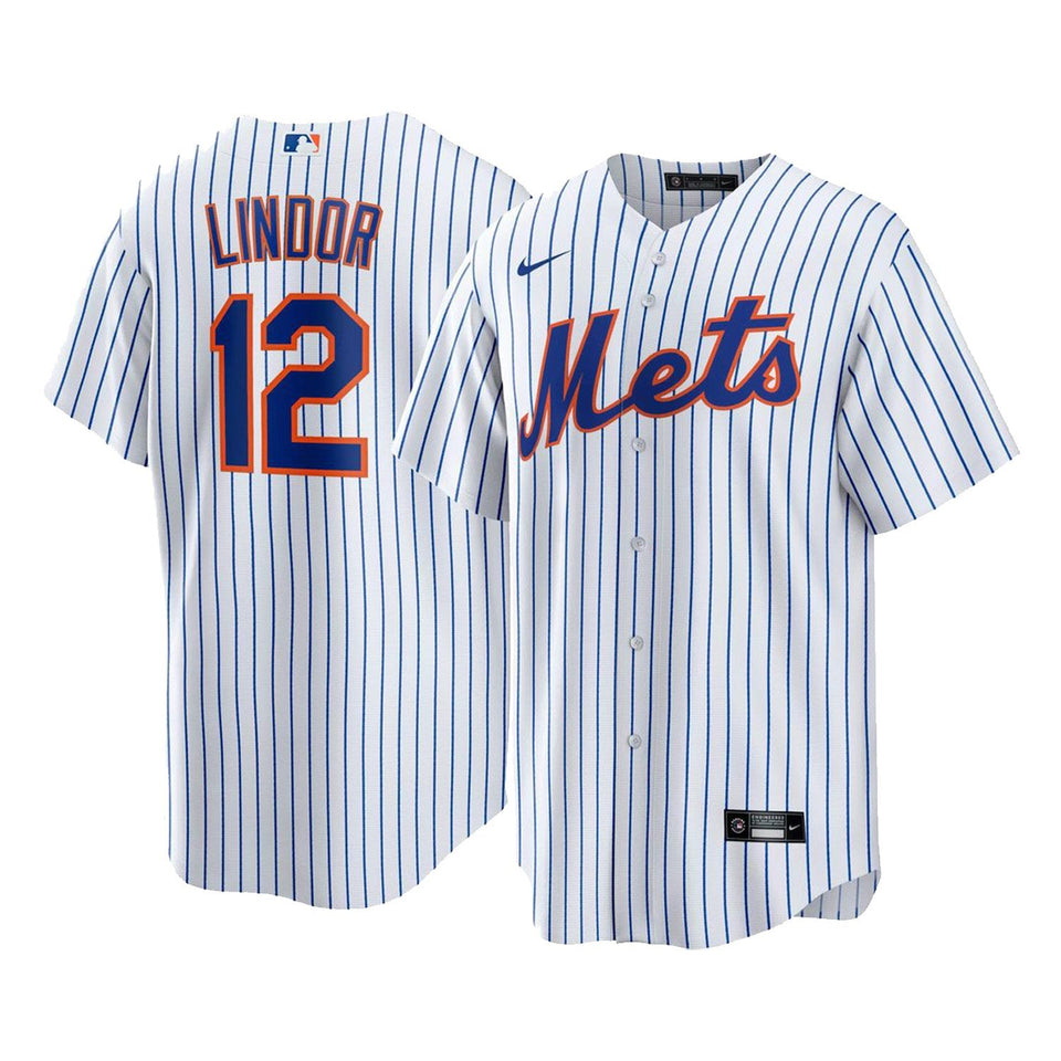 Men's New York Mets Francisco Lindor White Player Jersey