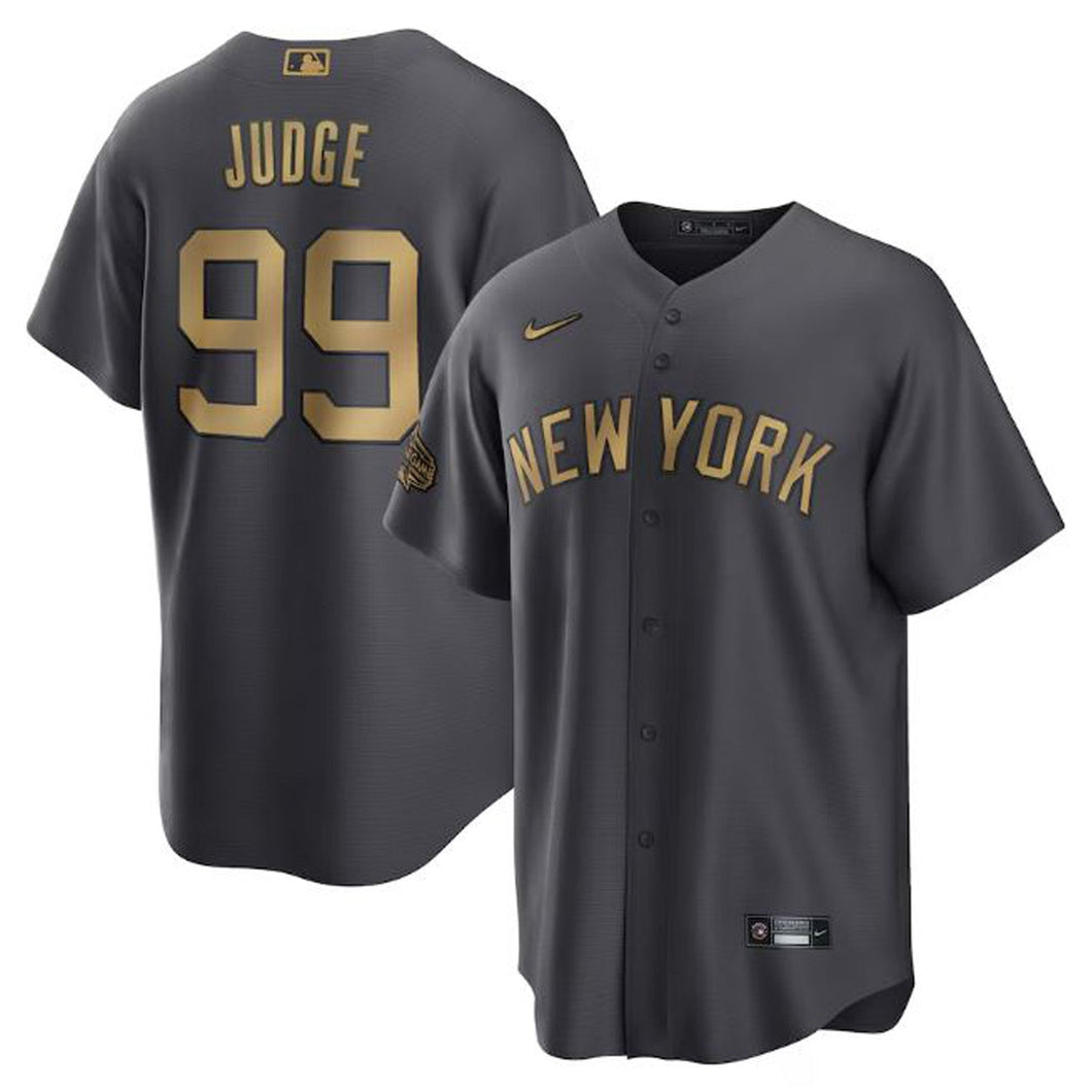 Men's New York Yankees Aaron Judge Charcoal 2022 MLB All-Star Game Replica Player Jersey