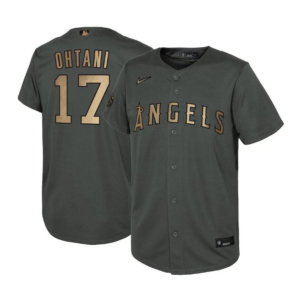 Men's Shohei Ohtani Los Angeles Angels Charcoal 2022 All-Star Game Jersey