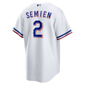 Men's Texas Rangers Marcus Semien White 2023 World Series Replica Player Jersey