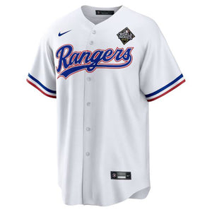 Men's Texas Rangers Marcus Semien White 2023 World Series Replica Player Jersey