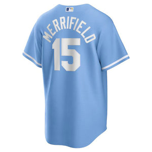 Men's Whit Merrifield Light Blue Kansas City Royals Alternate Replica Player Jersey