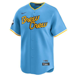 Men's Willy Adames Powder Blue Milwaukee Brewers City Connect Limited Player Jersey