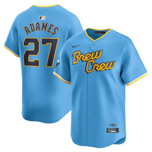 Men's Willy Adames Powder Blue Milwaukee Brewers City Connect Limited Player Jersey