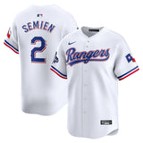 Men's Texas Rangers Marcus Semien White Home 2023 World Series Champions Jersey