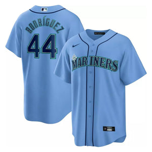 Seattle Mariners Julio Rodriguez #44 Light Blue Official MLB Player Jersey