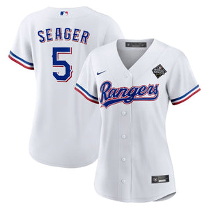 Women's Texas Rangers Corey Seager White 2023 World Series Replica Player Jersey