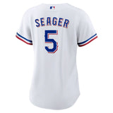 Women's Texas Rangers Corey Seager White 2023 World Series Replica Player Jersey